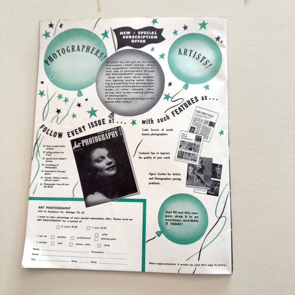 Stephen Deutch 1951 Art Photography Magazine Vol 2 No 7 Figure Cheesecake Pin Up - Picture 14 of 15